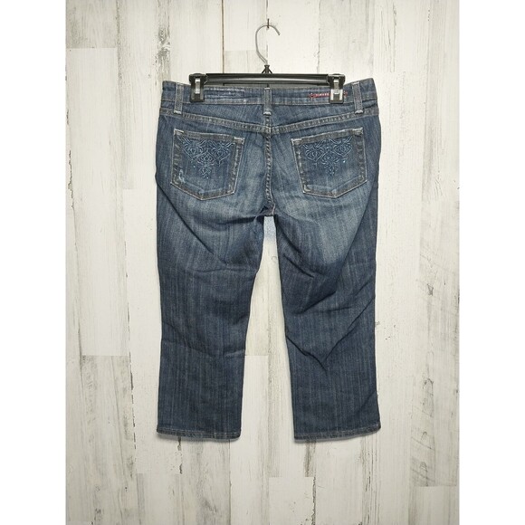 Vigoss Jeans Size 7 Cropped Distressed - Picture 4 of 6